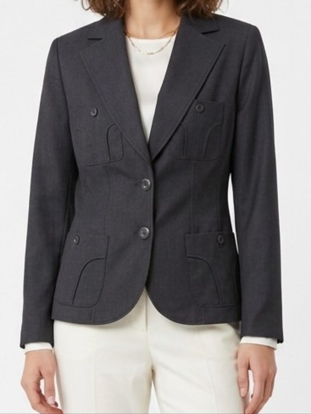 dressbarn Black Tailored Blazer By Larry Levine 6
